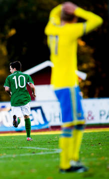 Irlands Liam Kelly jublar