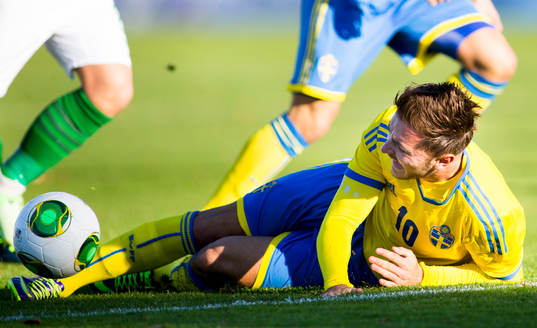 Sveriges Muamer Tankovic faller