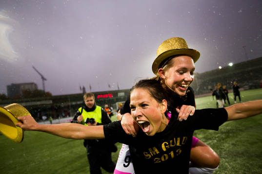 LDB Malmös Sara Björk Gunnarsdottir jublar