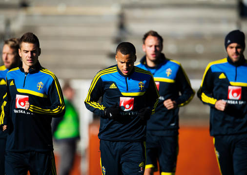 Alexander Kacaniklic och Martin Olsson joggar