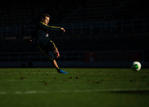 Tobias Hysén skjuter