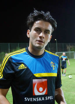 Valmir Berisha svalkar sig