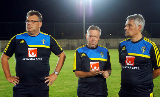 tränarna Jörgen Johansson, Lars Svensson och Claes Erikson