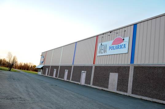 Arena Polarica innan ishockeymatchen i Hockeyallsvenskan