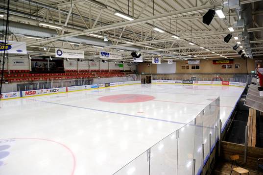 Arena Polarica innan ishockeymatchen i Hockeyallsvenskan