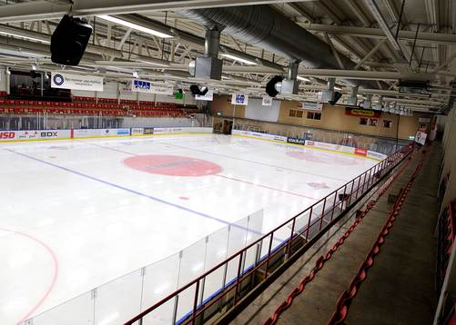 Arena Polarica innan ishockeymatchen i Hockeyallsvenskan