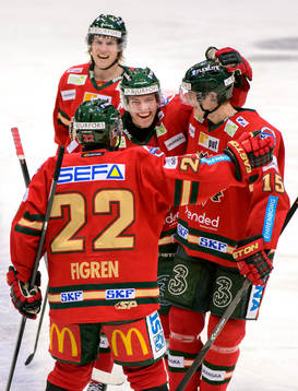 Frölundas Mathis Olimb, Andreas Johnson och John Klingberg