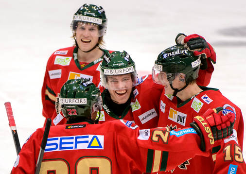 Frölundas Mathis Olimb, Andreas Johnson och John Klingberg