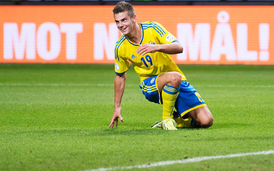 Sveriges Alexander Kacaniklic jublar