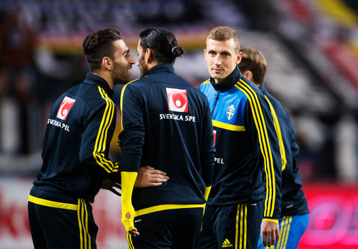 Sveriges Jimmy Durmaz, Erkan Zengin och Alexander Gerndt