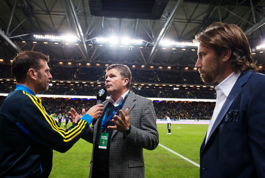 Roberto Vacchi, Lennart Käll, vd för Svenska Spel, och
