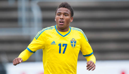 i EM-kvalet för pojkar 18 mellan Sverige och Azerbajdzjan