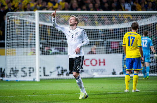 Tysklands André Schürrle jublar