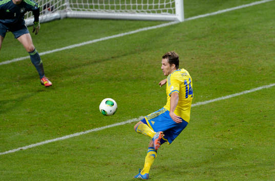 Sveriges Tobias Hysén gör 3-4