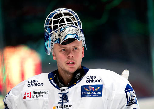 Leksands målvakt Oscar Alsenfelt