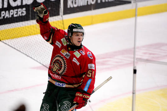 Frölundas Mats Rosseli Olsen jublar