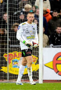 Falkenbergs målvakt Johan Brattberg