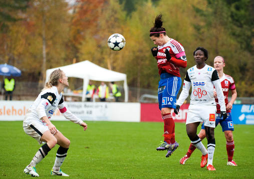 Vittsjös Johanna Anderssonunder damallsvenska matchen