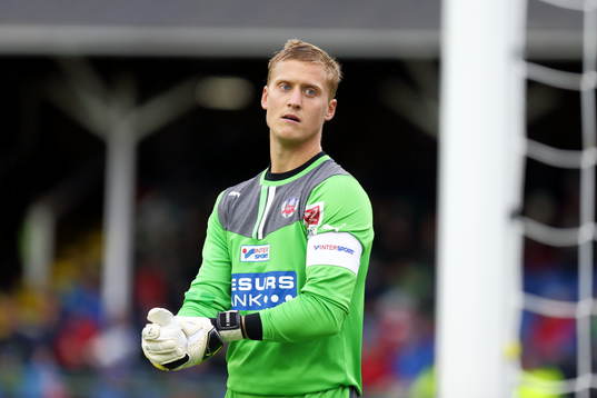 Helsingborgs Pär Hansson i matchen mellan Åtvidaberg och