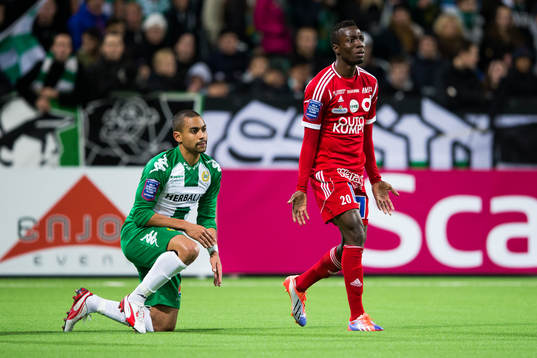 Degerfors Amadaiya Rennie reagerar