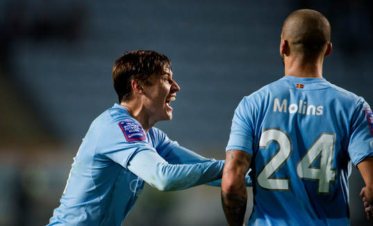 Malmös Simon Thern och Guillermo Molins jublar