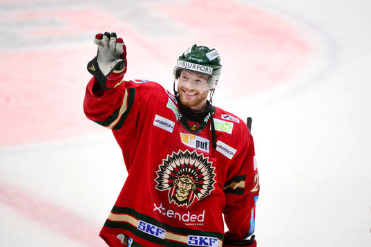 Frölundas Robin Figren jublar