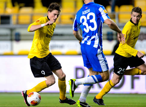 Elfsborgs Lasse Nilsson med bollen