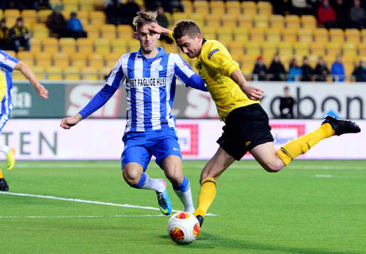 Esbjergs Kian Hansen och Elfsborgs Marcus Rohdén