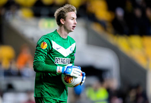 Esbjergs målvakt Frederik Rønnow