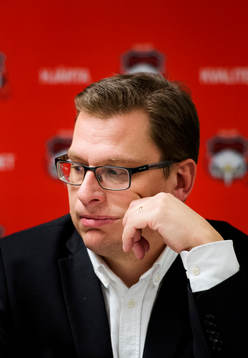 Björklövens tränare Jens Öhman