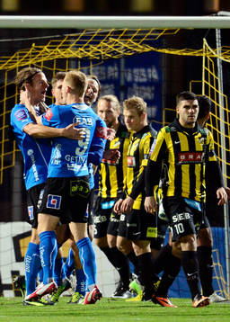 Halmstad.Fredrik Liverstam, jublar