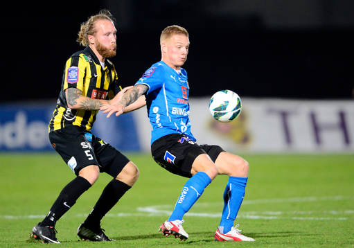 Häckens Emil Wahlström och Halmstads GudjÄ≥n