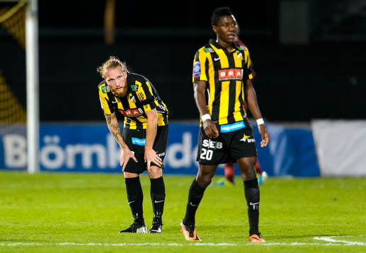 Häckens Emil Wahlström och Dominic Chatto deppar