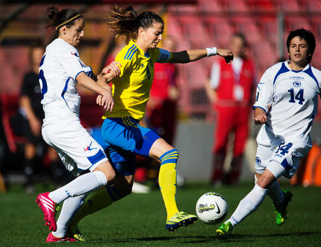 Bosnien-Hercegovinas Milena Nikolic och Svjetlana Crnjek
