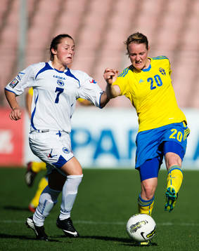 Bosnien-Hercegovinas Monika Kulis i en närkamp med
