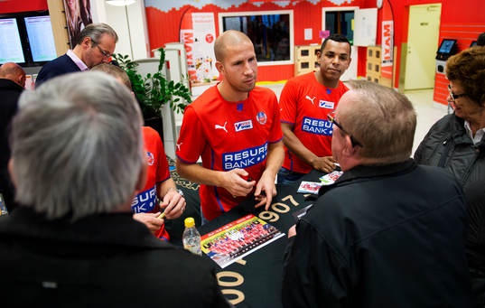Mattias Lindströn och Alvaro Santos, spelare i