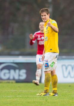Falkenbergs Victor Sköld gör tummen upp
