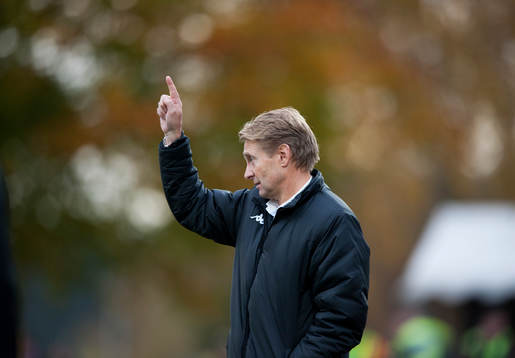 Hammarbys tränare Thomas Dennerby i matchen i Superettan