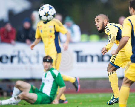 Ängelholms Junes Barny i Superettan mellan Ängelholm och