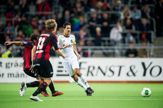 AIKs Celso Borges spelar boll