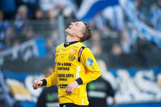 Mjällbys Kristian Haynes deppar i