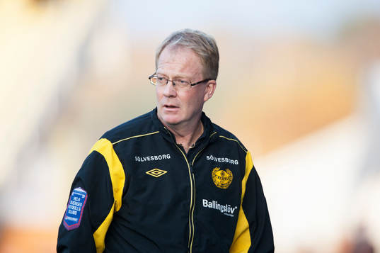 Mjällbys tränare Lars Jacobsson i allsvenskan mellan