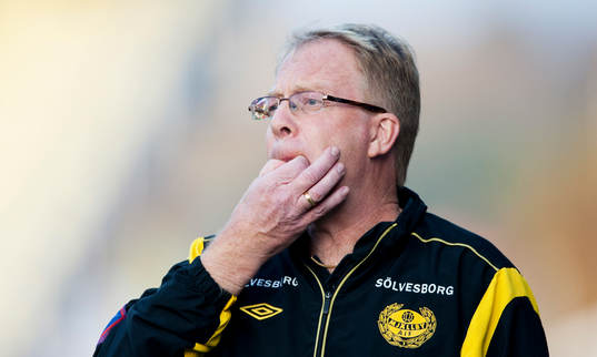 Mjällbys tränare Lars Jacobsson  i
