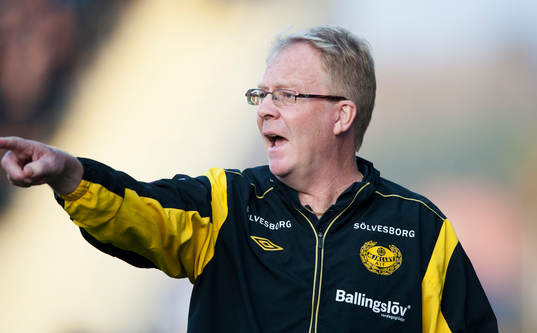 Mjällbys tränare Lars Jacobsson  i