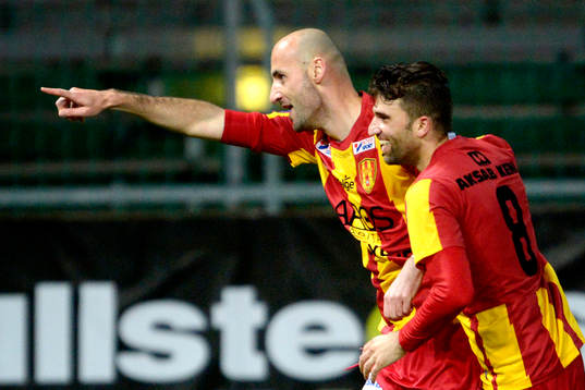 Syrianskas Dinko Felic och Mattias Mete jublar