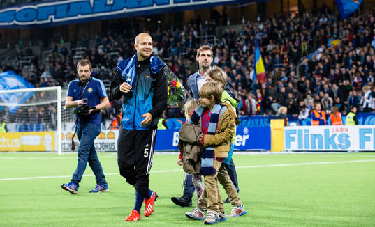 Djurgårdens Joel Riddez och Djurgårdens Petter Gustafsson