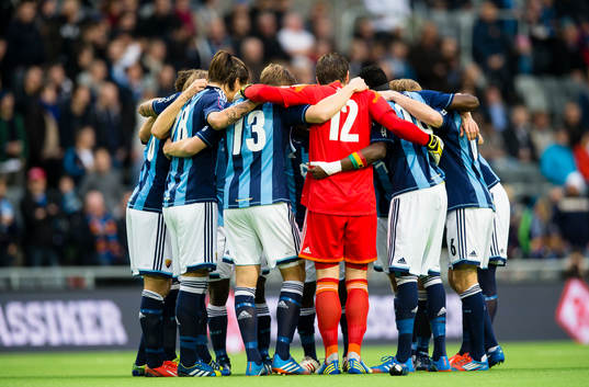 Djurgårdens spelare peppar