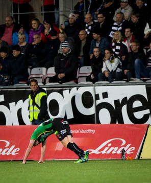 GAIS Björn Andersson har kramp i Superettan mellan Örebro