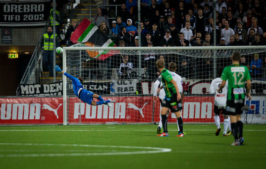 GAIS mycket nära att göra mål på Oscar Jansson,