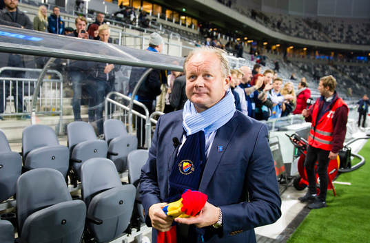 Djurgårdens tränare Per-Mathias Högmo i sin sista